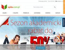 Tablet Screenshot of epika.com.pl